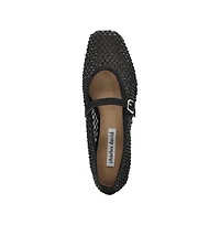 Charles David Women's Westa Flat Dress Shoe Mesh Rhinestones