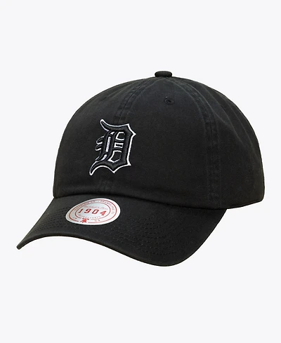 Mitchell & Ness Men's and Women's Black White Detroit Tigers 1904 Strapback Adjustable Hat