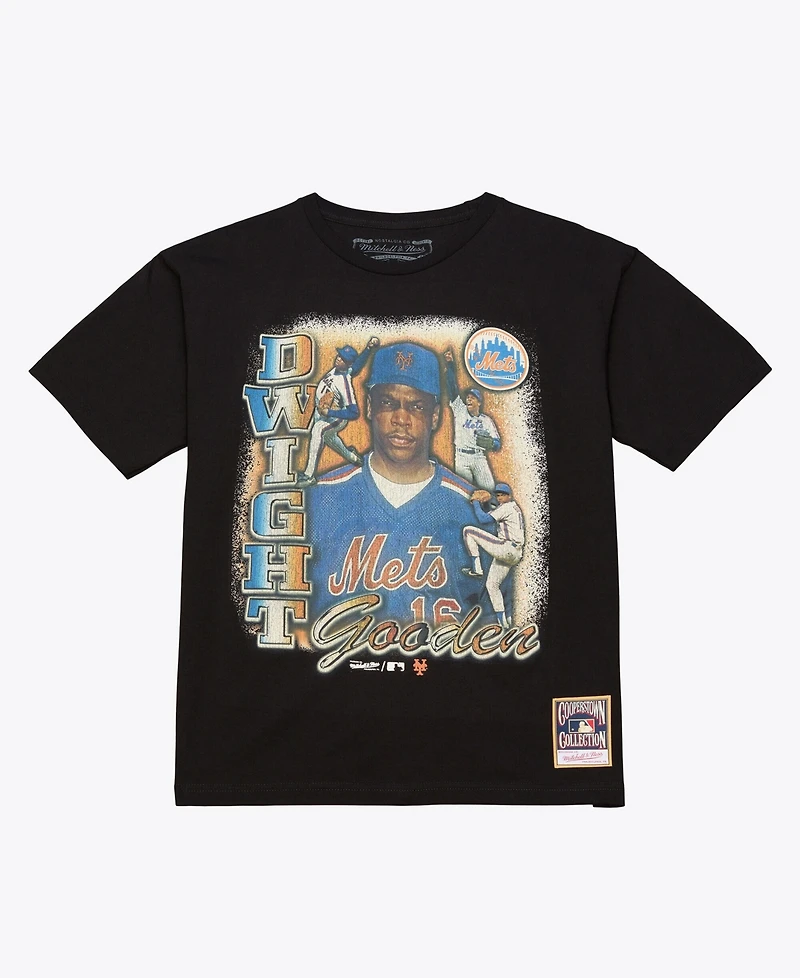 Mitchell & Ness Men's Dwight Gooden Black New York Mets Icon Legendary T-Shirt