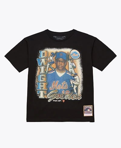 Mitchell & Ness Men's Dwight Gooden Black New York Mets Icon Legendary T-Shirt