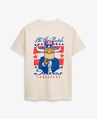 Image One Men's Cream Texas Longhorns Uncle Sam Mascot T-Shirt