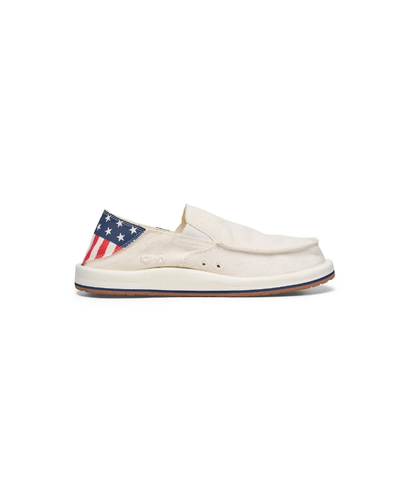 Sanuk Men's Donny Novelty Loafers with textile upper material –