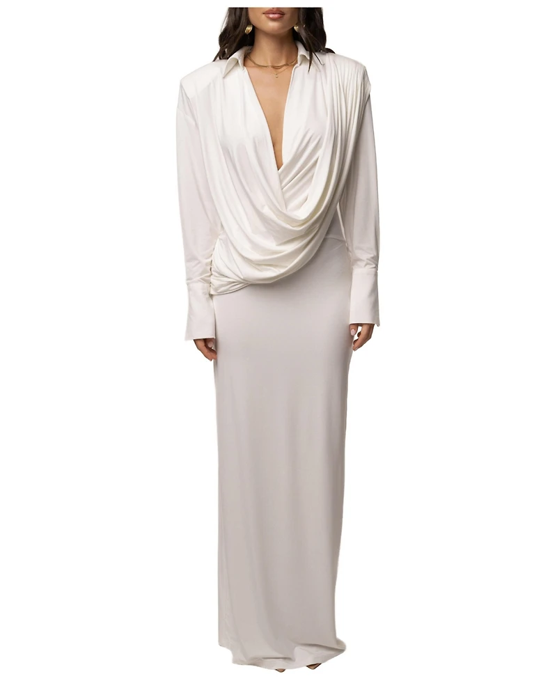 Jluxlabel Women's Poise Draped Maxi Dress
