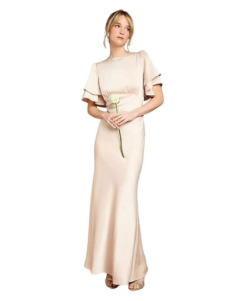 Coast Women's High Neck Crepe Maxi Dress