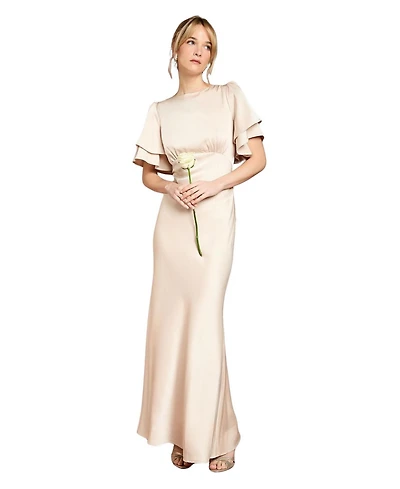Coast Women's High Neck Crepe Maxi Dress