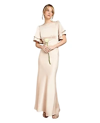 Coast Women's High Neck Crepe Maxi Dress