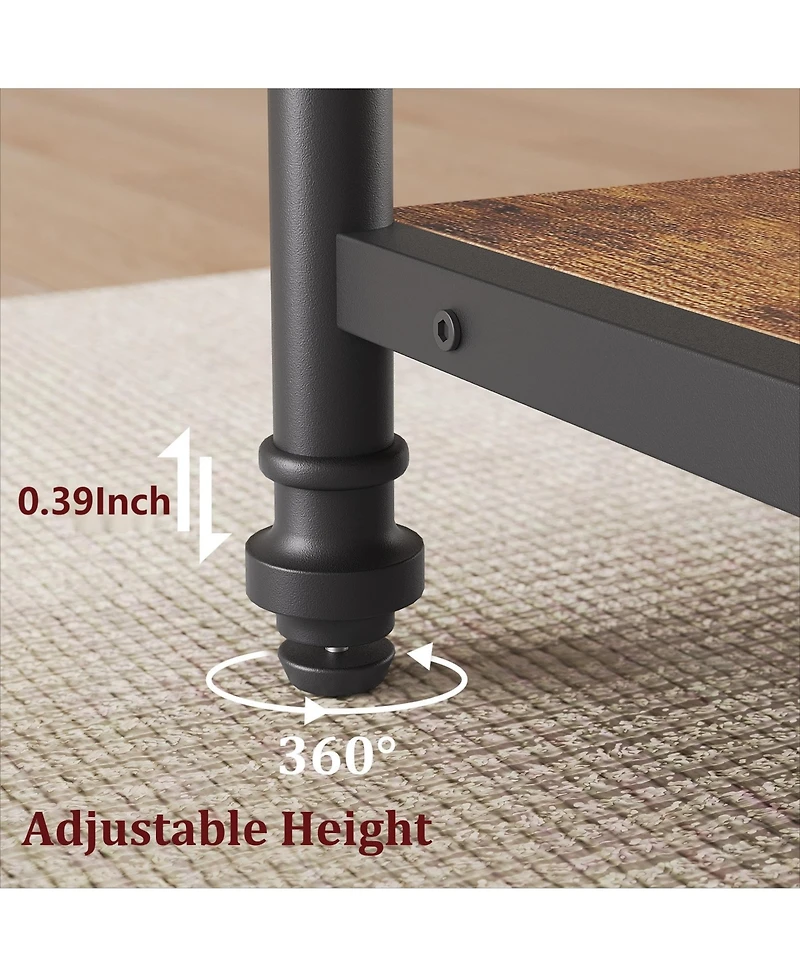 gaomon 47-Inch Round Dining Table for 4 with 1.2-Inch Thick Board