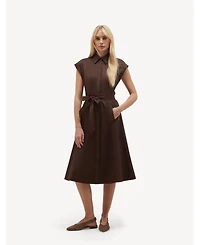 Hobbs London Women's Kristen Belted Shirt Dress