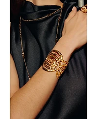 Retro Chic Mono Spiral Cuff