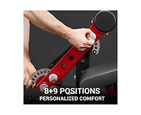 Mikolo Leg Extension and Curl Machine Adjustable Plate Loaded Seated Leg Extension and Lying Leg Curl for Home Gym