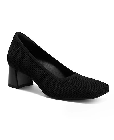 Vivaia Women's Monroe Square-Toe Margot Chunky Heels