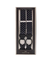 Trafalgar Men's The Micro Bow Classic Elastic Button End Suspenders