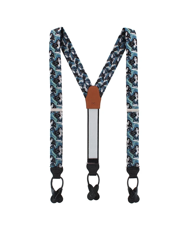 Trafalgar The Siren's Song Silk Novelty Button End Suspenders