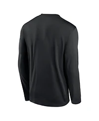 Nike Men's Black Ohio State Buckeyes 2026 Sideline Small Logo Legend Dri-fit Long Sleeve T-Shirt