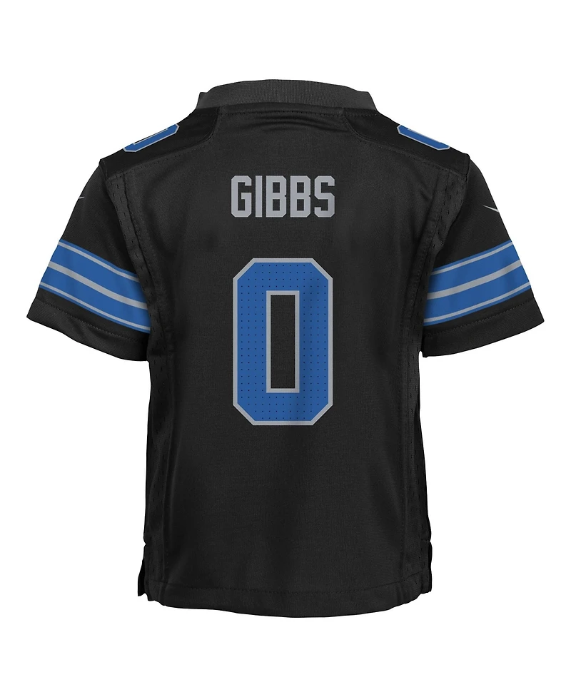 Nike Preschool Jahmyr Gibbs Black Detroit Lions Alternate Game Jersey
