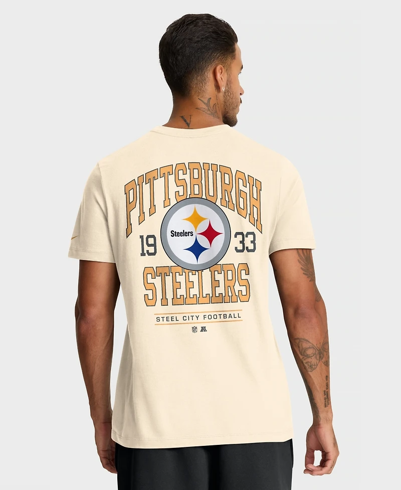 Nike Men's Natural Pittsburgh Steelers Freestyle Essential T-Shirt