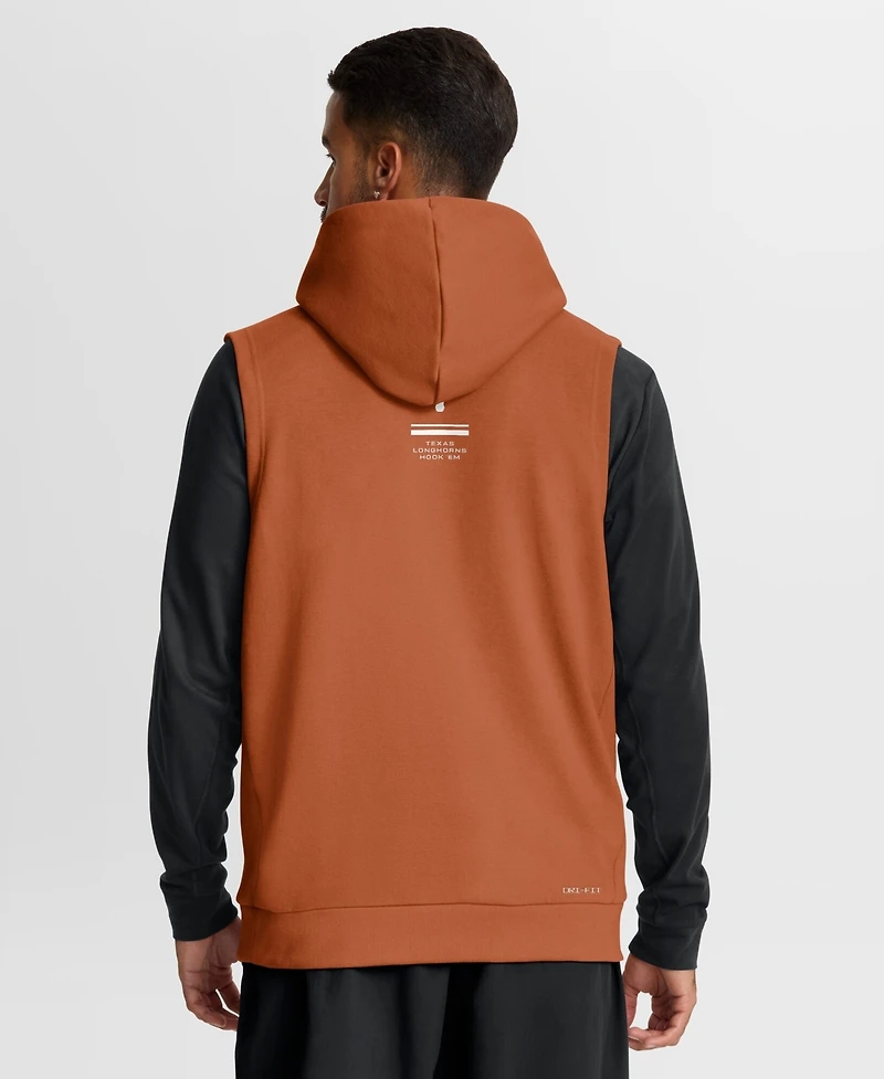 Nike Men's Texas Orange Longhorns 2026 Sideline Sleeveless Dri-fit Hoodie