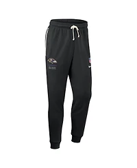Nike Men's Black Baltimore Ravens Sideline Standard Issue Dri-fit Taper Pants