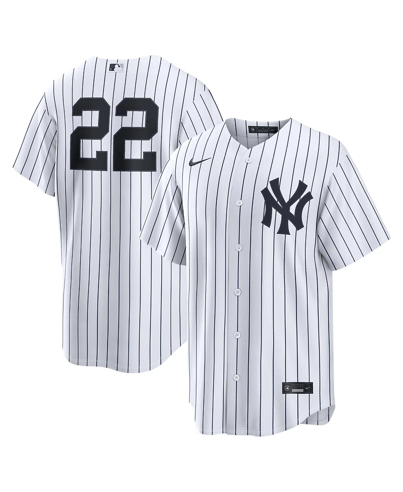 Nike Men's Ben Rice White New York Yankees Home Replica Jersey