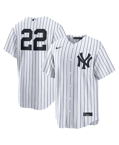 Nike Men's Ben Rice White New York Yankees Home Replica Jersey
