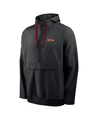 Nike Men's Black Washington Commanders Alt Anorak Half-Zip Hooded Jacket