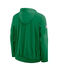 Nike Men's Kelly Green Philadelphia Eagles Alt Anorak Half-Zip Hooded Jacket
