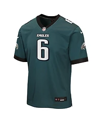 Nike Big Boys and Girls DeVonta Smith Midnight Green Philadelphia Eagles Team Game Jersey