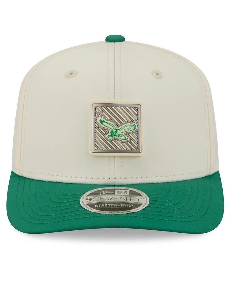 New Era Men's Cream/Kelly Green Philadelphia Eagles 2026 Nfl Training Camp 9SEVENTY Adjustable Hat