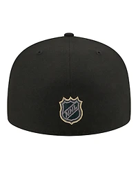 New Era Men's Black Vegas Golden Knights Color Pop 59FIFTY Fitted Hat