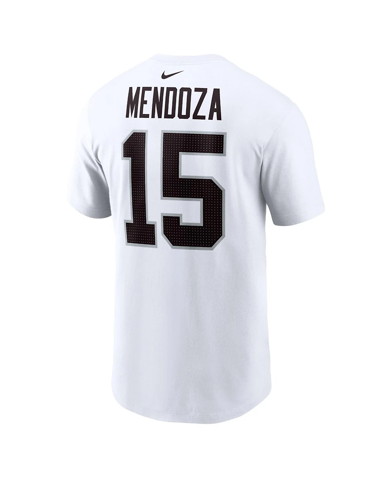 Nike Men's Fernando Mendoza White Las Vegas Raiders Name & Number T-Shirt