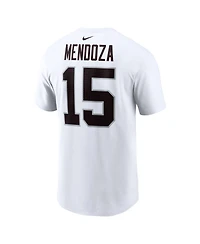 Nike Men's Fernando Mendoza White Las Vegas Raiders Name & Number T-Shirt