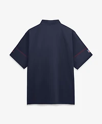 Nike Men's Navy New England Patriots Sideline Short Sleeve Quarter-Zip Coaches Jacket