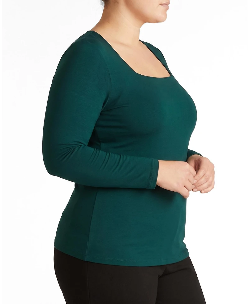 Universal Standard Plus Agatha Liquid Jersey Top
