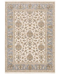 Oriental Weavers Maharaja 5091Z Ivory and Blue 7'10" x 10'10" Area Rug