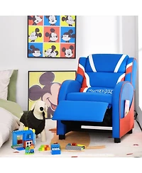 Gouun Kids Reclining Chair with Soft Headrest and Side Pockets