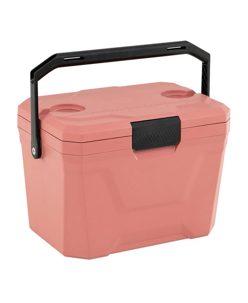 Gouun 21-Quart Hard Shell Insulated Ice Chest Cooler with Cup Holders
