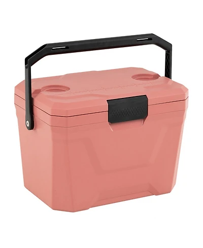 Gouun 21-Quart Hard Shell Insulated Ice Chest Cooler with Cup Holders