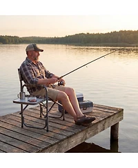 Gouun Lightweight Folding Camping Chair with Side Table and Cup Holder