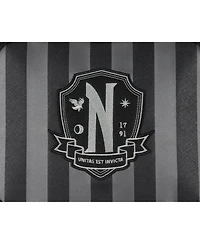 Wednesday Tv Show Striped Nevermore Academy Student Girls Insulated Lunch Box Food Tote Bag 10"