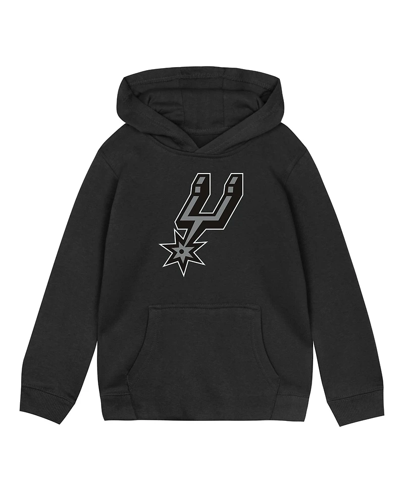 Outerstuff Toddler Black San Antonio Spurs Primary Logo Hoodie