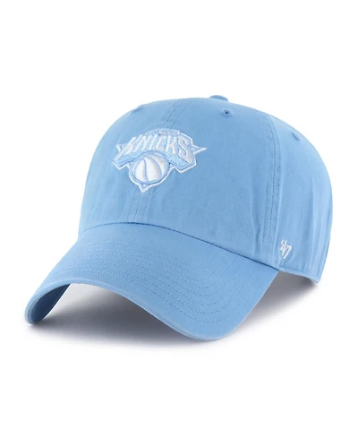 '47 Brand Men's Light Blue New York Knicks Clean Up Adjustable Hat