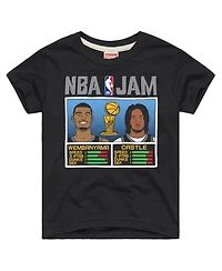 Homage Toddler Victor Wembanyama Stephon Castle Charcoal San Antonio Spurs Nba Jam Tri-Blend T-Shirt