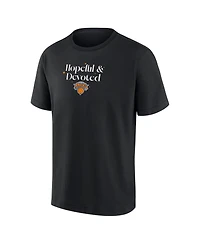 Fanatics Men's Black New York Knicks Hopeful Devoted Heavyweight T-Shirt