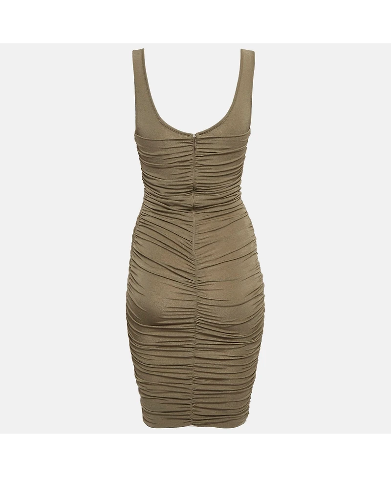Pre-Owned Givenchy Women's Jersey Ruched Bodycon Mini Dress