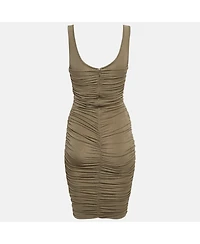 Pre-Owned Givenchy Women's Jersey Ruched Bodycon Mini Dress