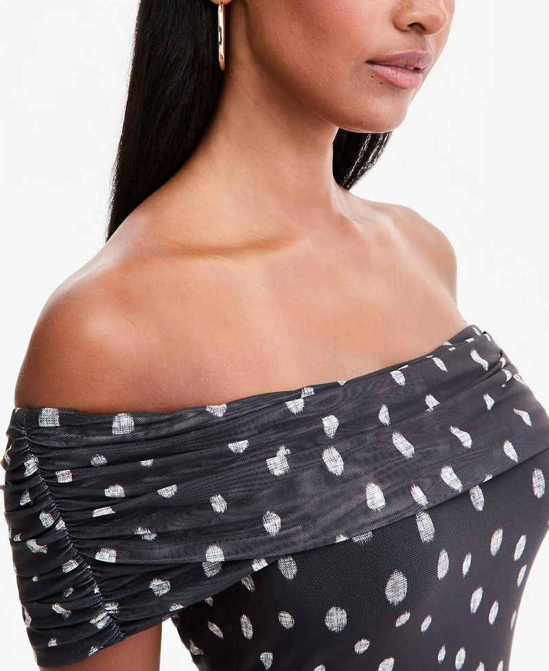 Bar Iii Women's Off-The-Shoulder Maxi Dress, Macy's Exclusive