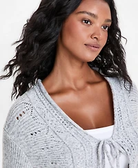 And Now This Petite Front-Tie Cardigan Sweater, Macy's Exclusive