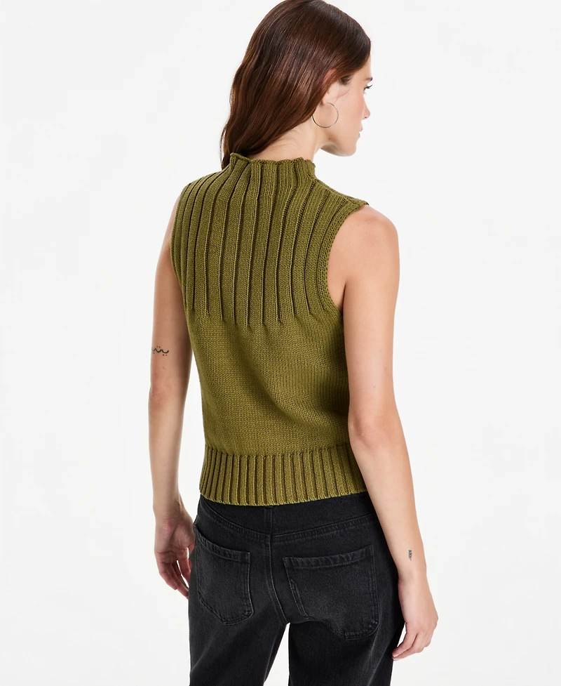 And Now This Women's Rib-Knit Mock-Neck Shell, Macy's Exclusive