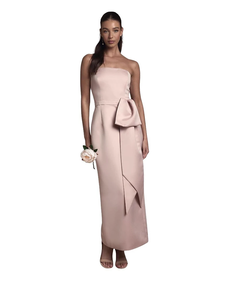 Coast Women's Bandeau Bow-Waist Maxi Dress