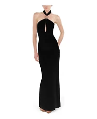 Nocturne Women's Cut-Out Detail Embellished Maxi Dress